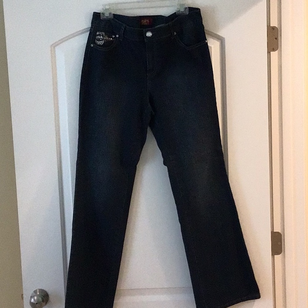 One5one jeans size 12 see embellishments on pockets used great condition